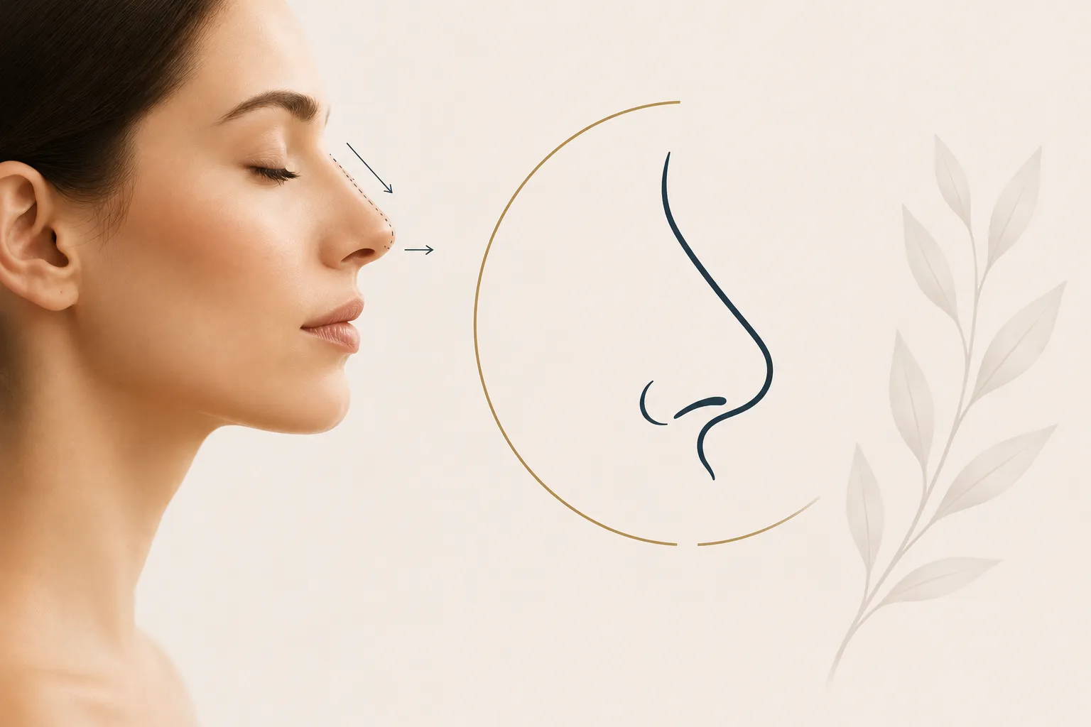 Chirurgie du nez à Nice : profil de visage et anatomie du nez, Clinique esthétique Mozart