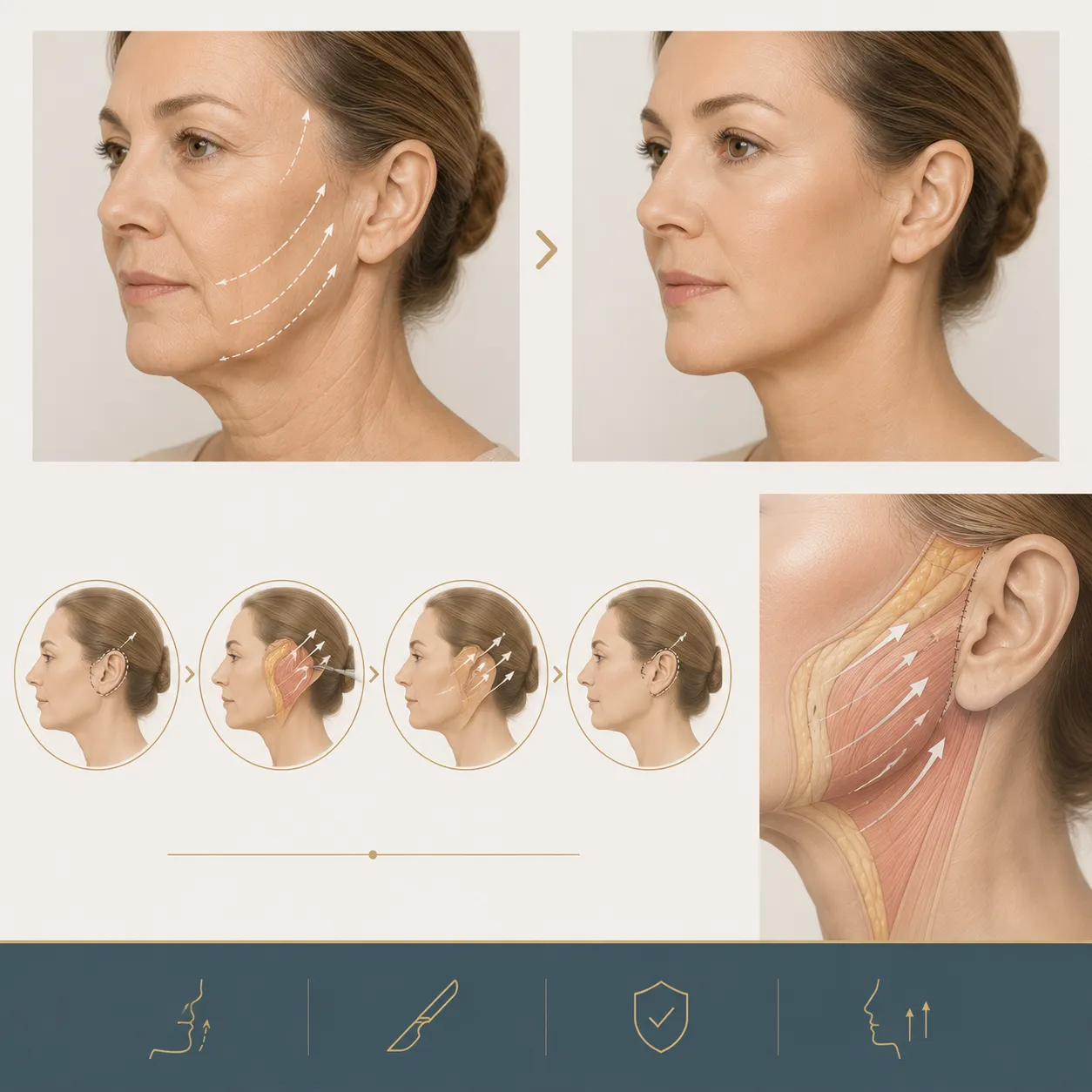 Lifting cervico-facial à Nice, Clinique esthétique Mozart