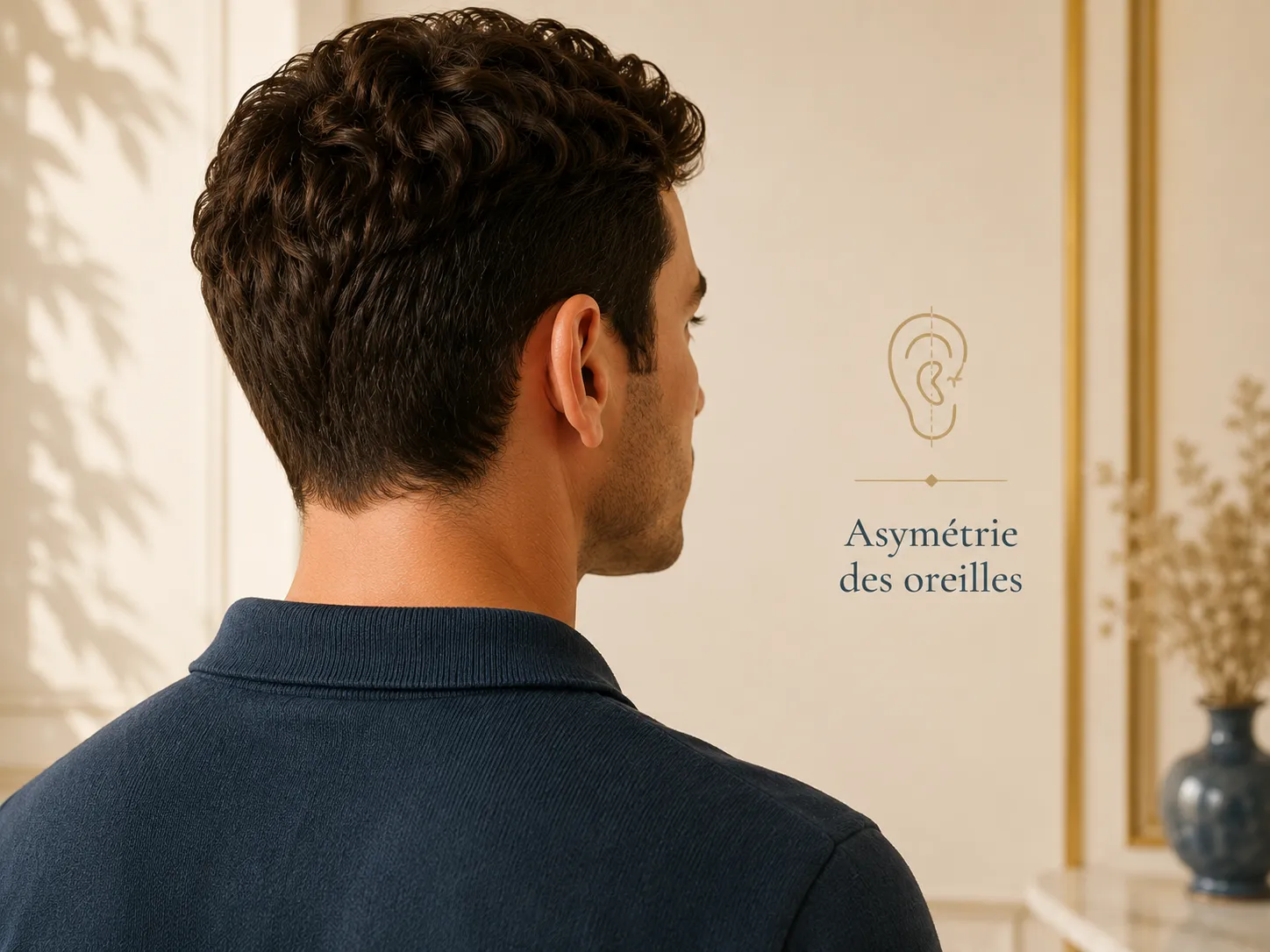 Asymétrie des oreilles corrigée par otoplastie, Clinique esthétique Mozart Nice