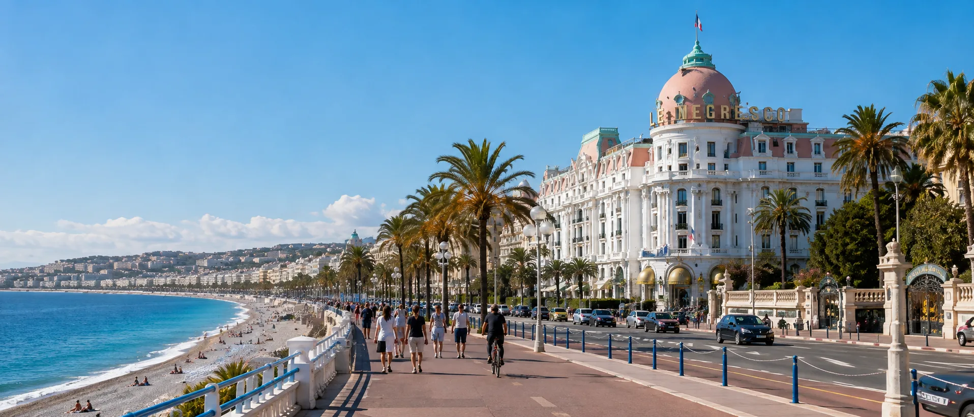 Où faire traiter vos cernes à Nice&nbsp;: la promenade des Anglais au soleil, la mer et les palmiers, Clinique esthétique Mozart